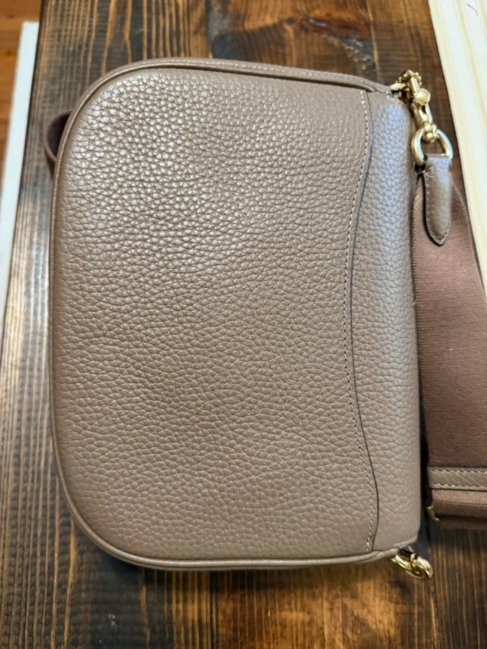 Coach Amelia Saddle Bag in Dark Stone